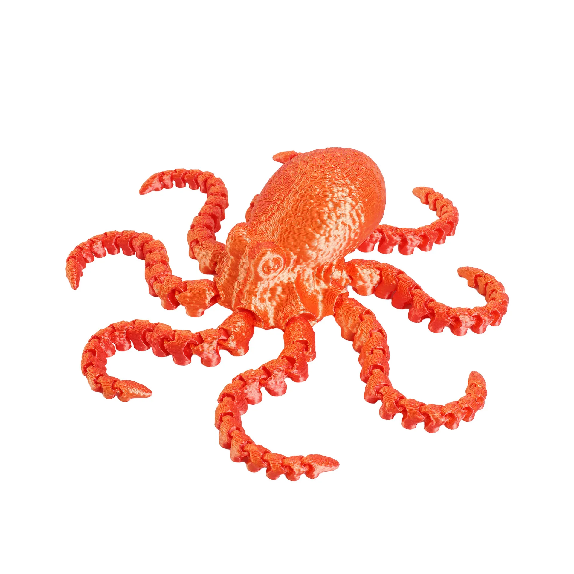 3D-Gedruckte Oktopus-Meerestier-Fidget-Spielzeuge mit Tentakeln, Flexible Reptilien-Actionfiguren, Cooles Skelett 15cm