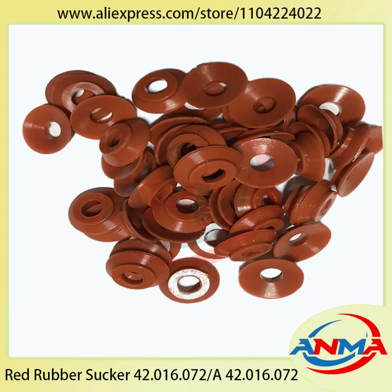 200/Lots GTO Red Rubber Sucker 42.016.072/A For Heidelberg Offset Printing Machine Nozzle Suction Cup 42.016.072 Spare Parts