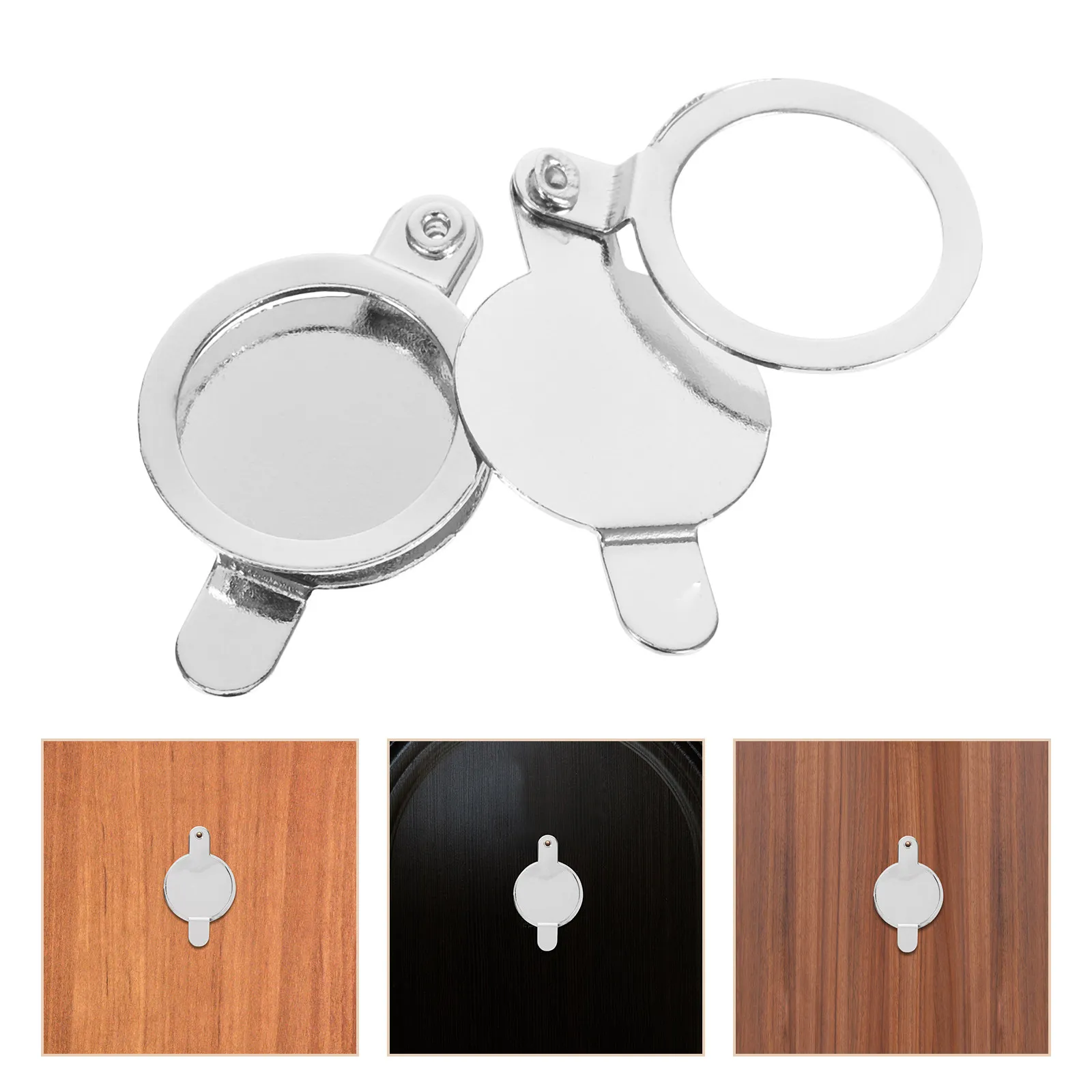 

2Pcs Solid Copper Peephole Cover Plate for Home Door Privacy Protection Security Door Viewer Protector Round Cat Eye Covering