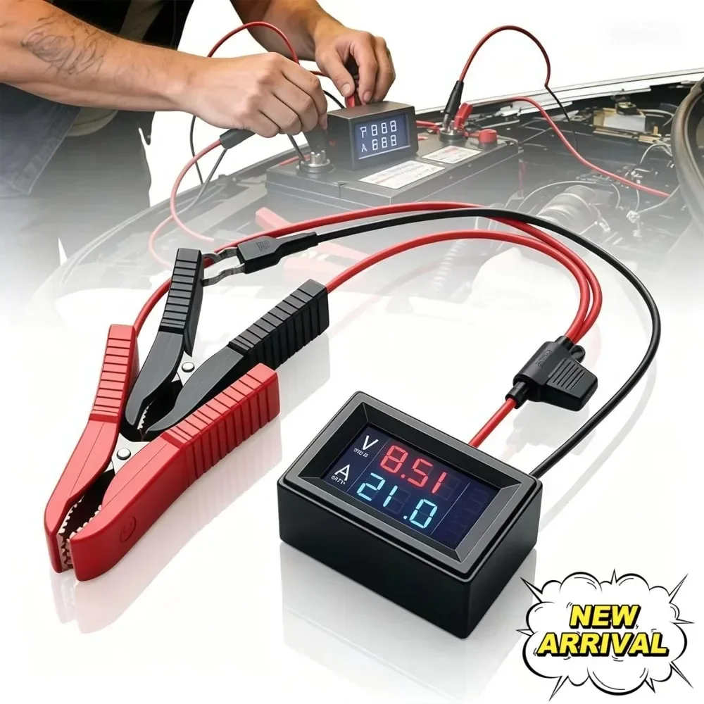 New Car Battery Leakage Detector Parasitic Battery Drain Tester with Fuse Safe No-Disconnect Current Leak Finder Diagnostic Tool