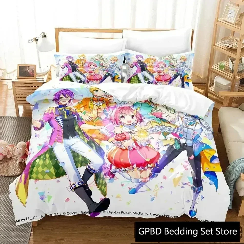 Luxury New 3D Print Wonderlands Showtime Anime Bedding Set Duvet Cover Bed Set Quilt Cover Pillowcase king Queen Size Boys Adult