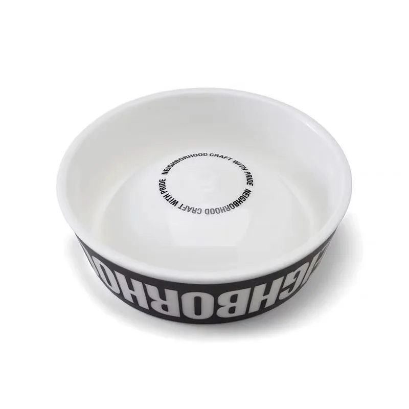 NBHD Pet Drinking Bowl Cat and Dog Food Bowl Tidal Brand Ceramic Drinking Bowl