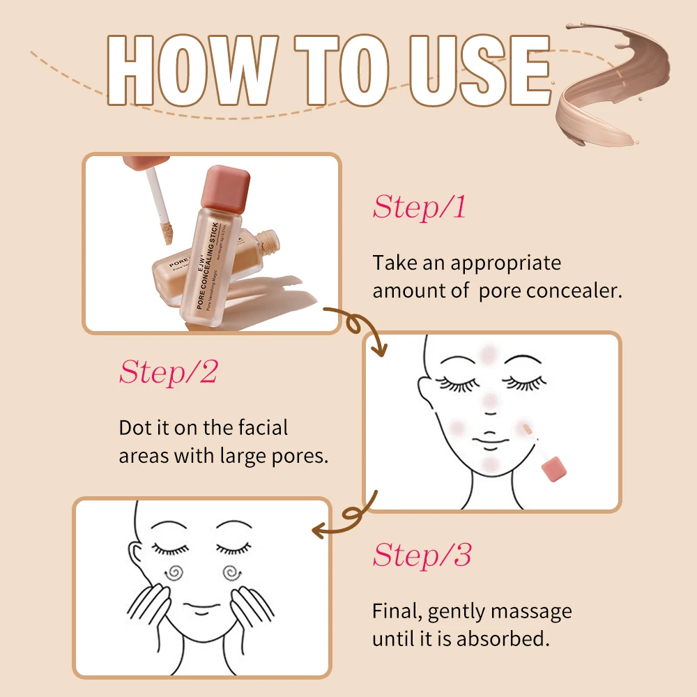 No Pore Blem Primer Base – Pore Primer für Make-up, mattierender Primer für fettige Haut, Pore Eraser für große Poren, leicht