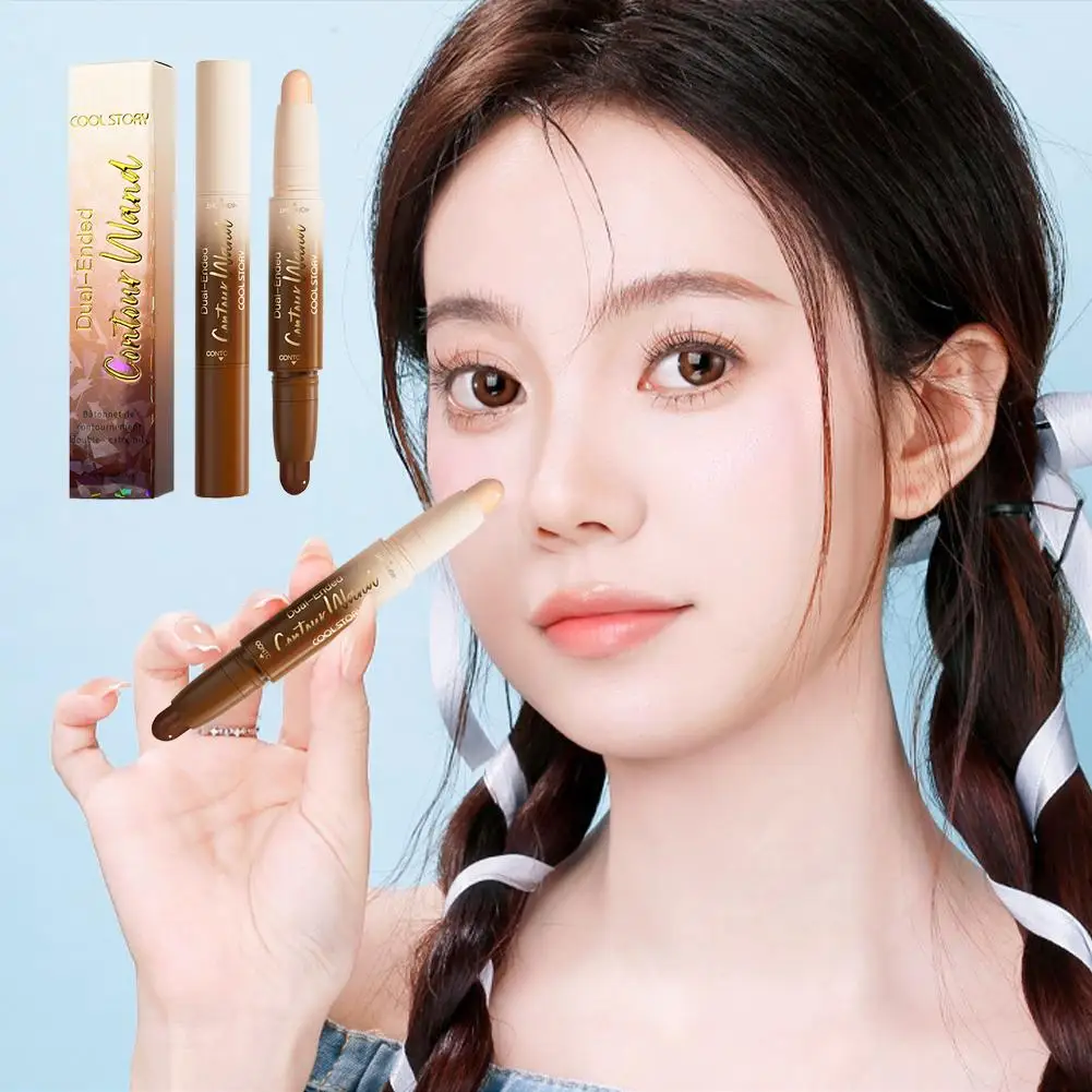 Nude & Beige Cream Contour Stick Face Body Makeup Dual In Cream 2 Ended Contouring Makeup Stick Concealer 1 K8P3