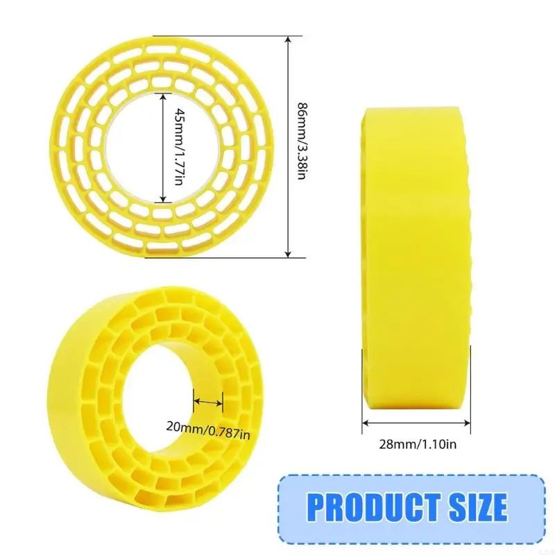 4PCS Hochleistungs-Innenreifen aus Silikon, wasserdichte Reifeneinlage für ferngesteuerte Kletterfahrzeuge Maßstab 1,55 A2UB – Detail 6