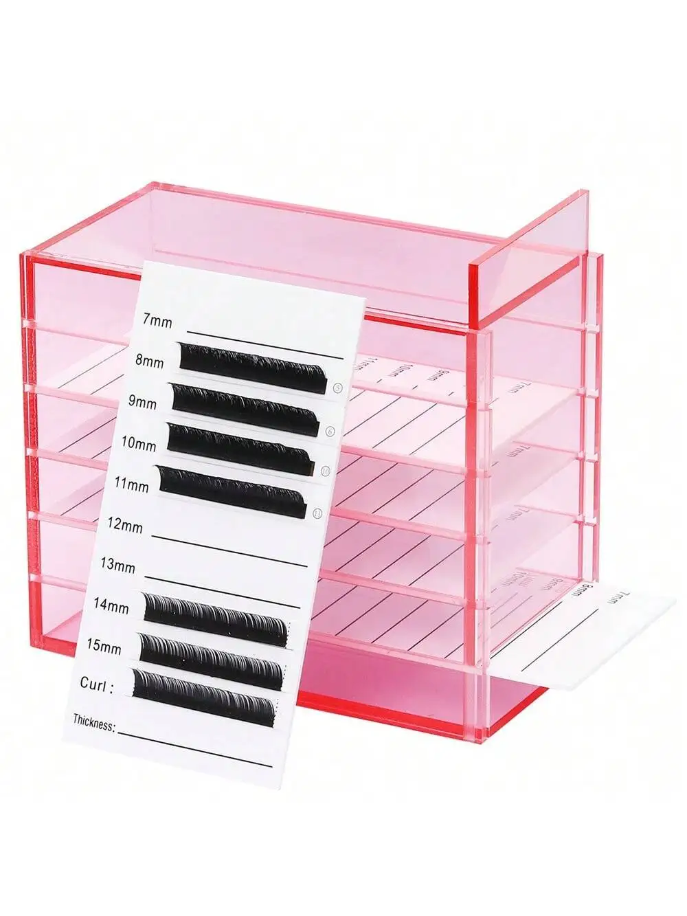 5 Layers Eyelash Extensions Storage Box Acrylic Pallet Mink Lash Organizer Holder Display Stand Grafting Makeup Tools Supplies