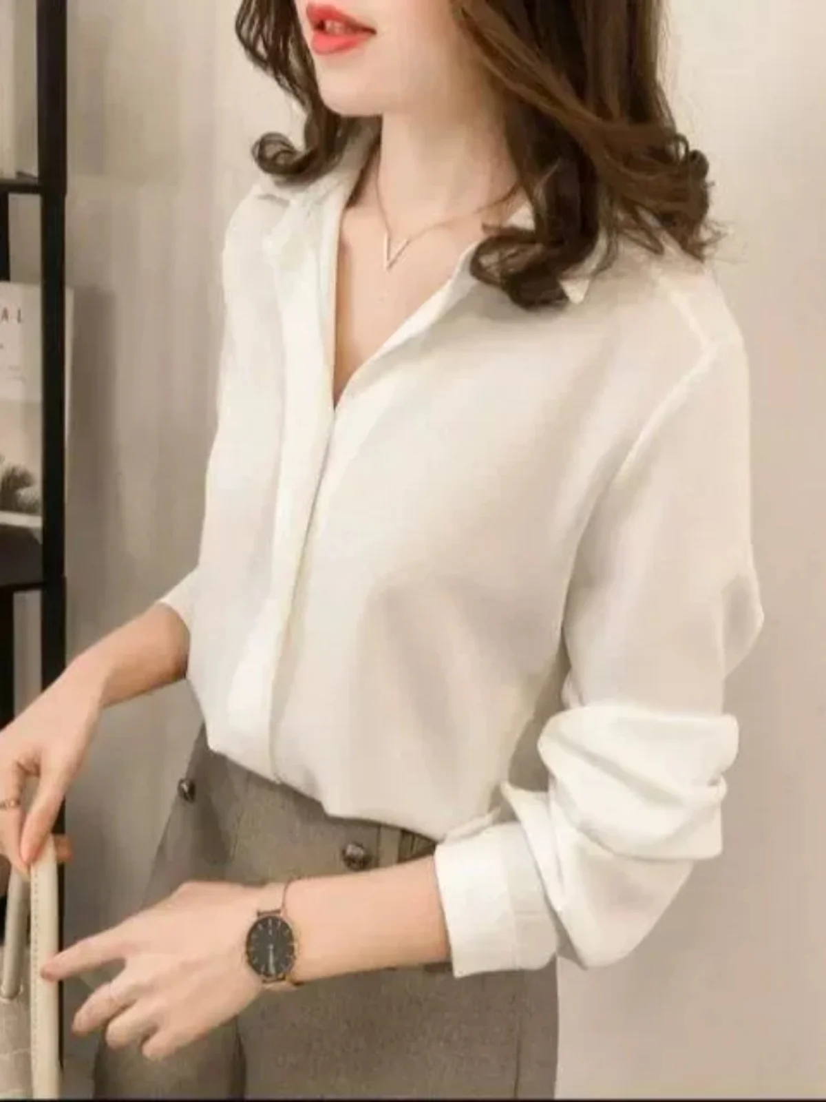 Długi rękaw, jednolity kolor, stójka, prosty krój, styl uliczny, elegancki, damski, biznesowy, casualowy, kolekcja jesień.