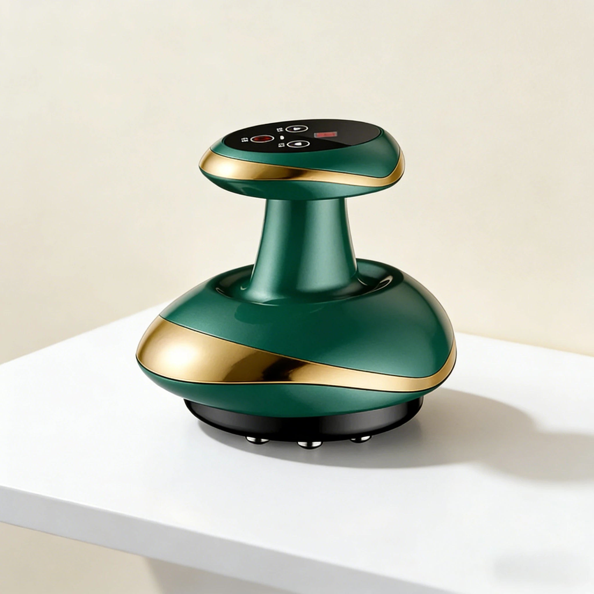 

НОВЫЙ Электрический массажер от целлюлита с подогревом и функцией Гуаша, 9 режимов, красный и синий свет для спины и ног, для похудения, уменьшения жира и снятия боли