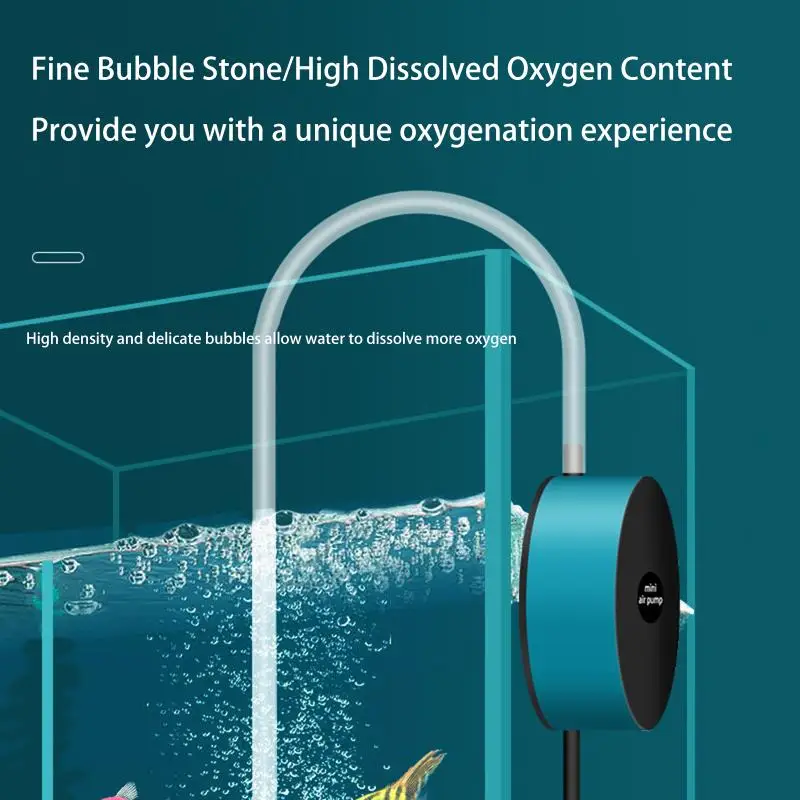USB Air Pump Mini Fish Tank Oxygenator Portable DC5V Air Pump Small Oxygen Pump Air Compressor Aquarium Accessories