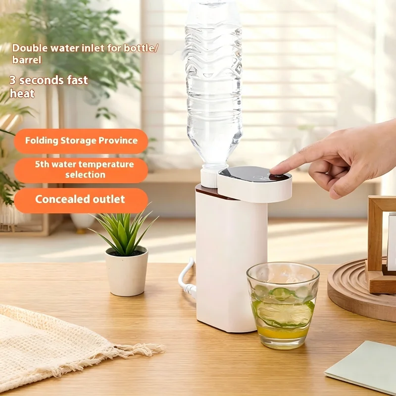 

3s Fast Heating Portable Hot Water Dispenser, Mini Instant Water Heater for Home Travel Office Hotel