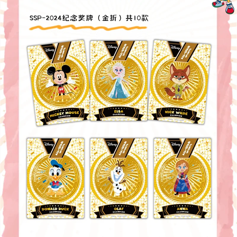 Card Fun Disney Stars Games Cards Winnie the Pooh Mickey Mouse Collection Anime Peripherals Version Cards Hobby Gifts Toys