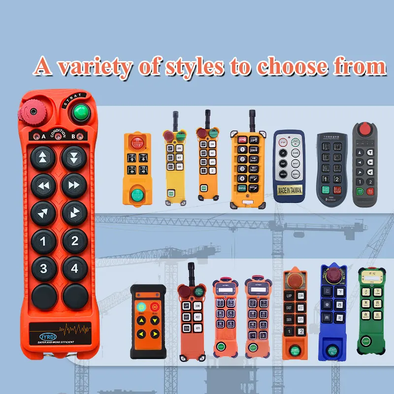 

New Q1010 10 buttons double speed Industrial Wireless Radio Crane Remote Control switches winches Hoist track Crane Lift Control