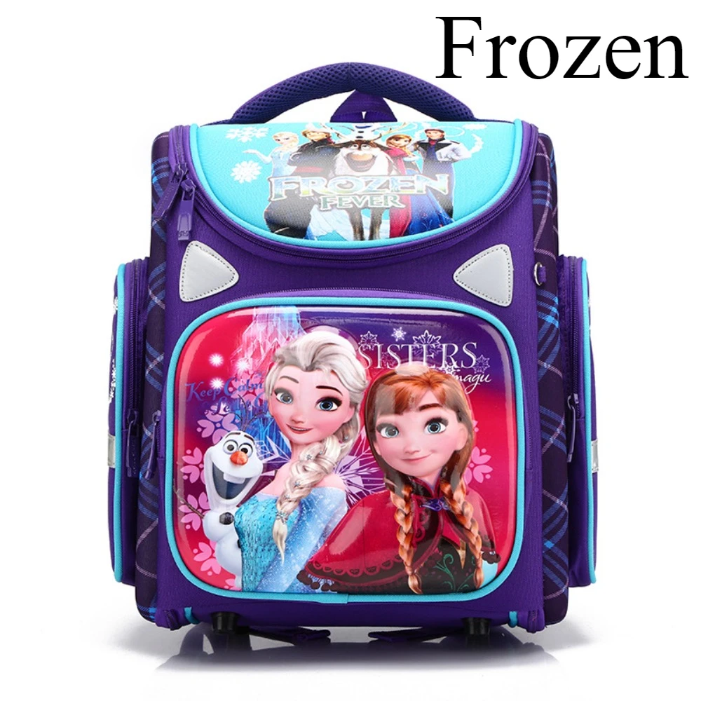 Frozen Fashion Kids School Backpack Multiple Pockets Layered Large Capacity Breathable Odorless Comfortable Lightweight Backpack