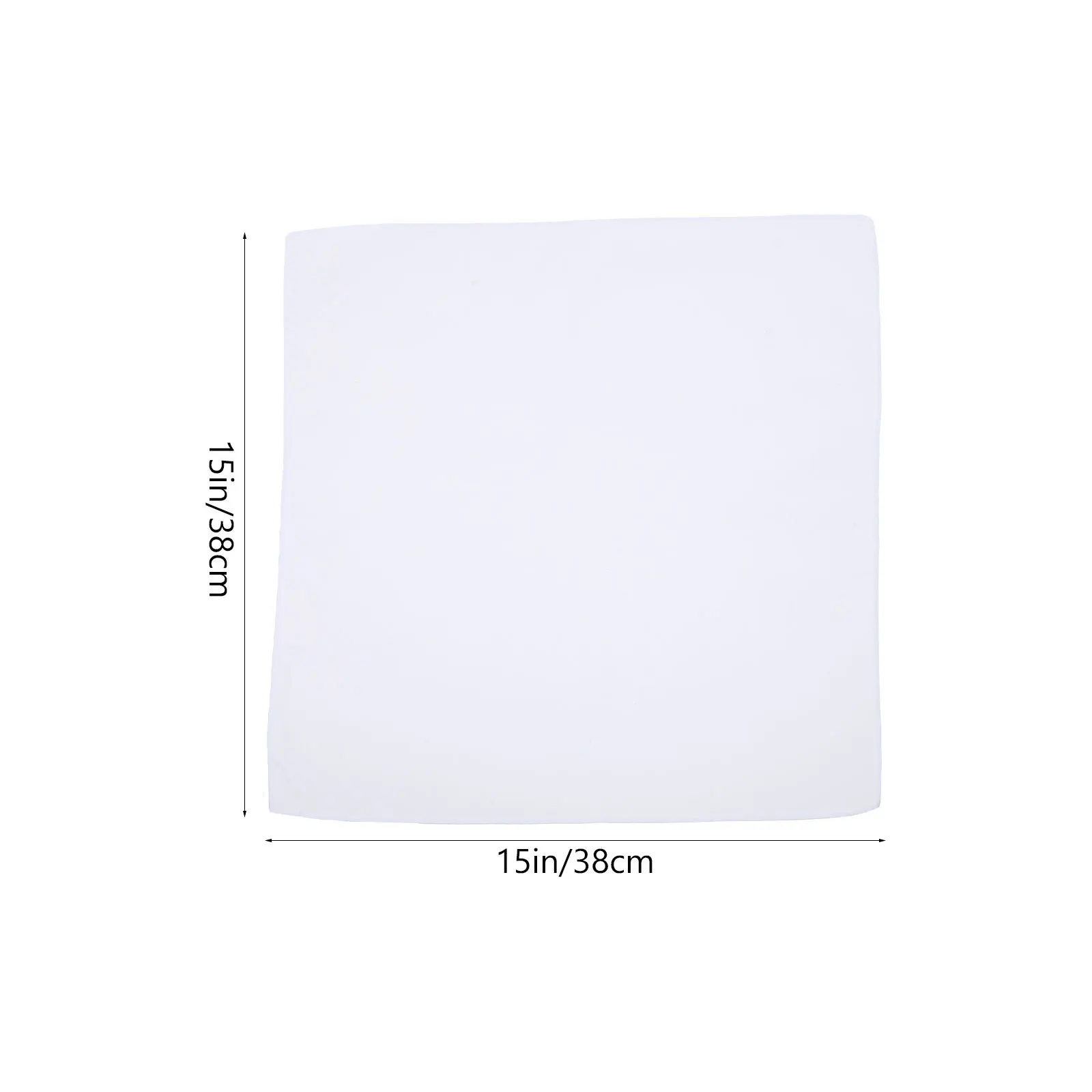 Zuiver Wit Katoenen Zakdoek Set 12 Stuks 38x38 cm Vierkante Wasbare Handdoeken voor Art Craft Tie Dye Projecten zachte Zak