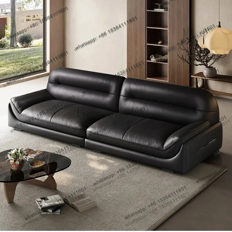 

FG43Lounge Leather Filler Sofa Living Room Luxury Italian Nordic Lazy Couch Recliner Mini 3 Seater Divani Da Soggiorno Furniture