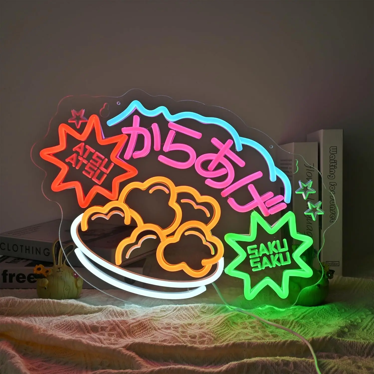 Deep Fried Chicken Neon Light LED Neon Sign for Store for Bar Coffee Shop Fast Food Restaurant Party Gift for Chicken Lovers