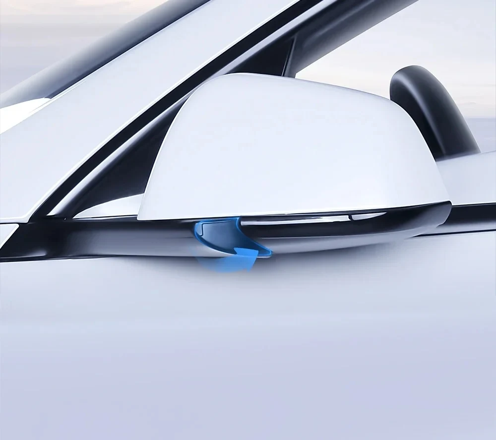 YZ Rückspiegel-Antikollisions-Zierleiste für Tesla Model 3 Highland / Model Y Juniper 2020-2025 Kratzschutz-Aufkleber-Abdeckung – Detail 36