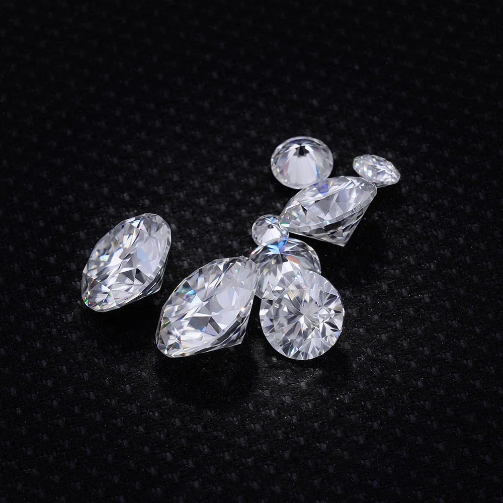 ESKEEM 1CT-4CT Size Moissanites Loose Stones 0.7-10MM D Color VVS1 Gemstone Moissanite Diamonds for Iced Jewelry