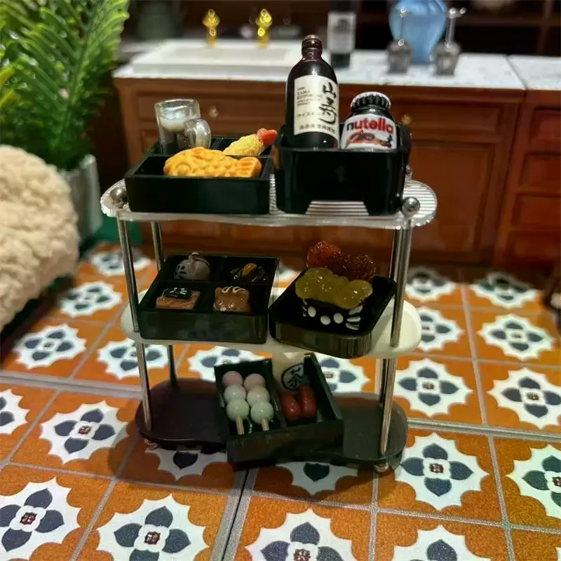 Poppenhuis Japanse keuken Voedsel 5-delige set Miniaturen Model Keukenaccessoires Kinderen Fantasiespel Speelgoed Ornament Model Set Geschenken