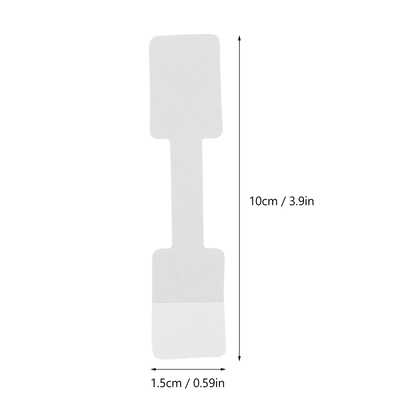 100 قطعة ملصقات أسعار المجوهرات فارغة ورق لاصق ذاتي العلامات لخاتم قلادة سوار عرض سعر الكتابة اليدوية مريحة
