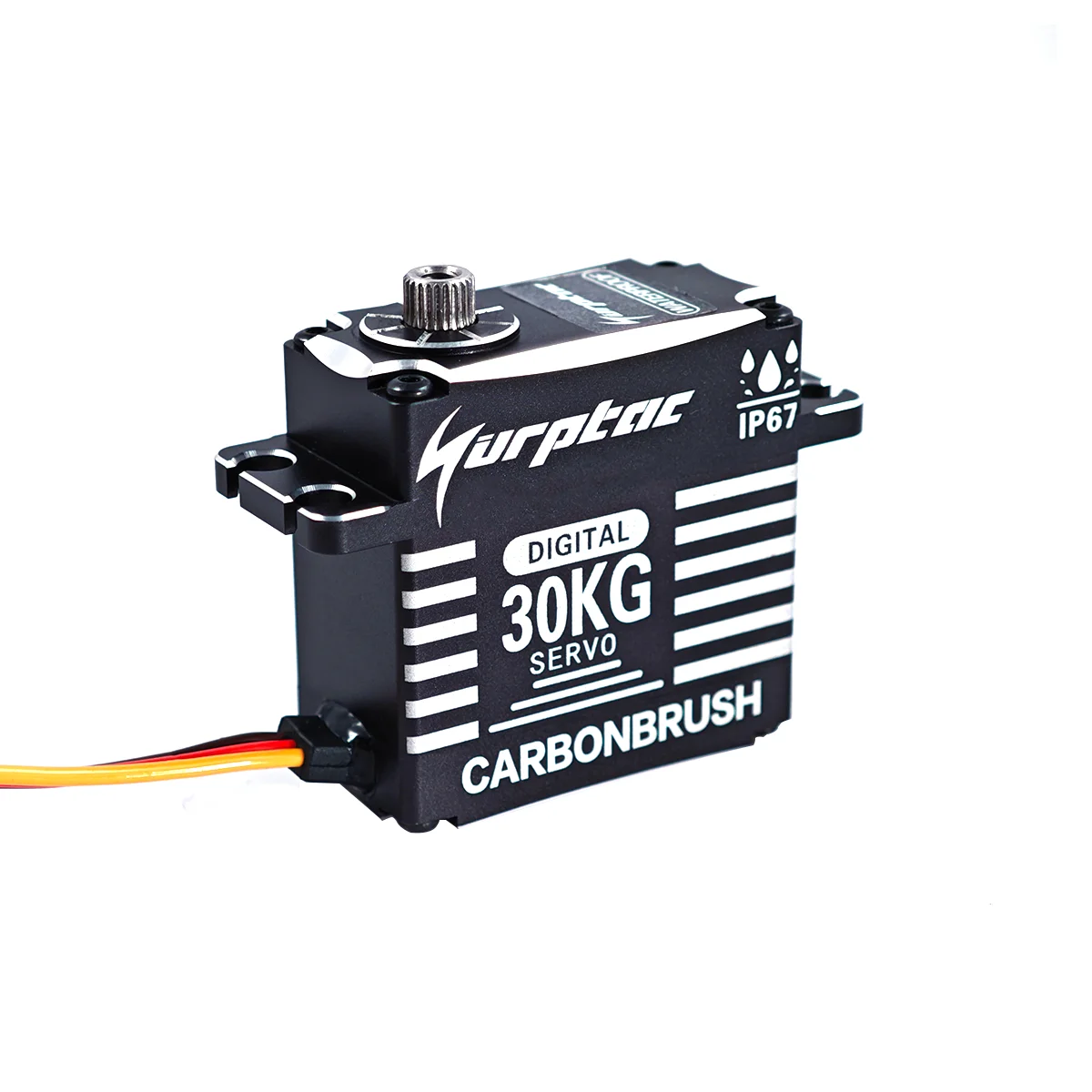 30KG IP67 Waterproof Full Metal 180/270/360 Degree Large Torque Digital Servos Steel Gears 25T Arm For RC Car Helicopter