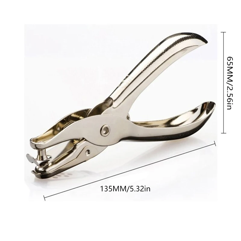 มือถือ Single Hole Puncher เส้นผ่านศูนย์กลาง 6 มม. Eye-Catching Manual Hole Punch สําหรับนักเรียนกระดาษหนา A4 แผ่นการ์ดและโครงการ DIY