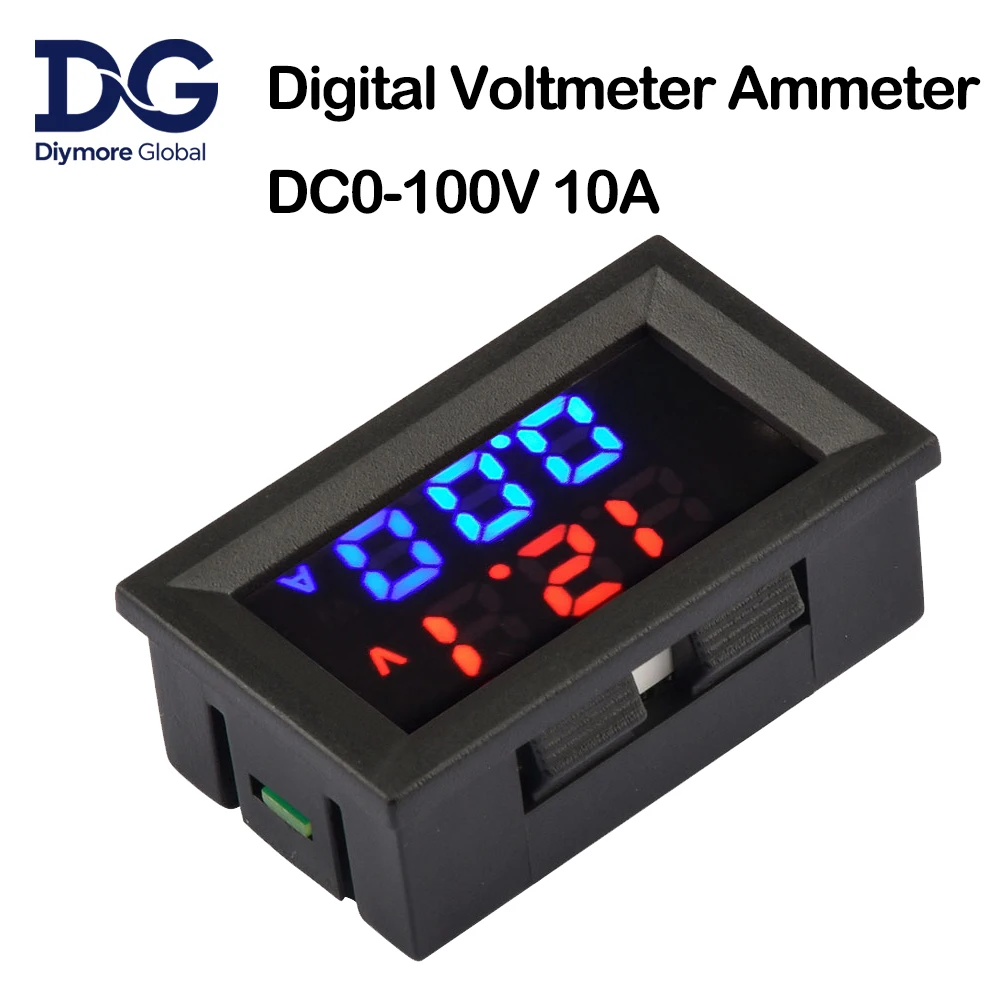 DC0-100V 10A LED Digitale Voltmeter Ampèremeter Auto Moto Spanning Stroom Meter Volt Detector Tester Monitor Panel ﻿