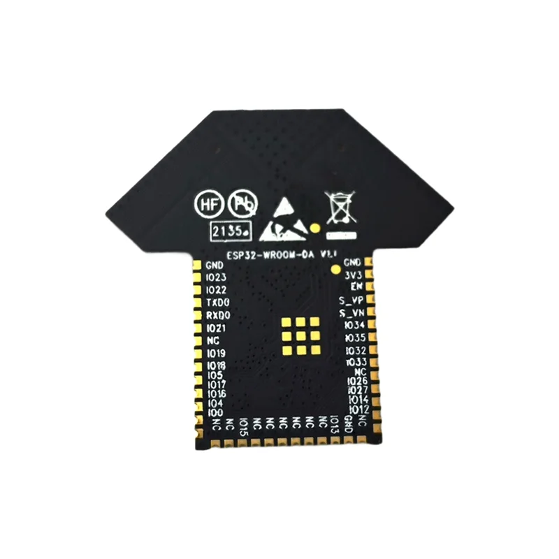 2.4 جيجا هرتز واي فاي + بلوتوث + بلوتوث LE وحدة ESP32-WROOM-Da N16 (16 ميجابايت) مع مذبذب كريستال 40 ميجا هرتز 16 ميجا بايت SPI فلاش
