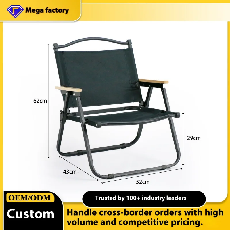 custom.Ruida Iron Ultra Light Portable Outdoor Furniture Camping Picnic Fishing Beach Chair Oxford Fabric Modern Easy Folding St