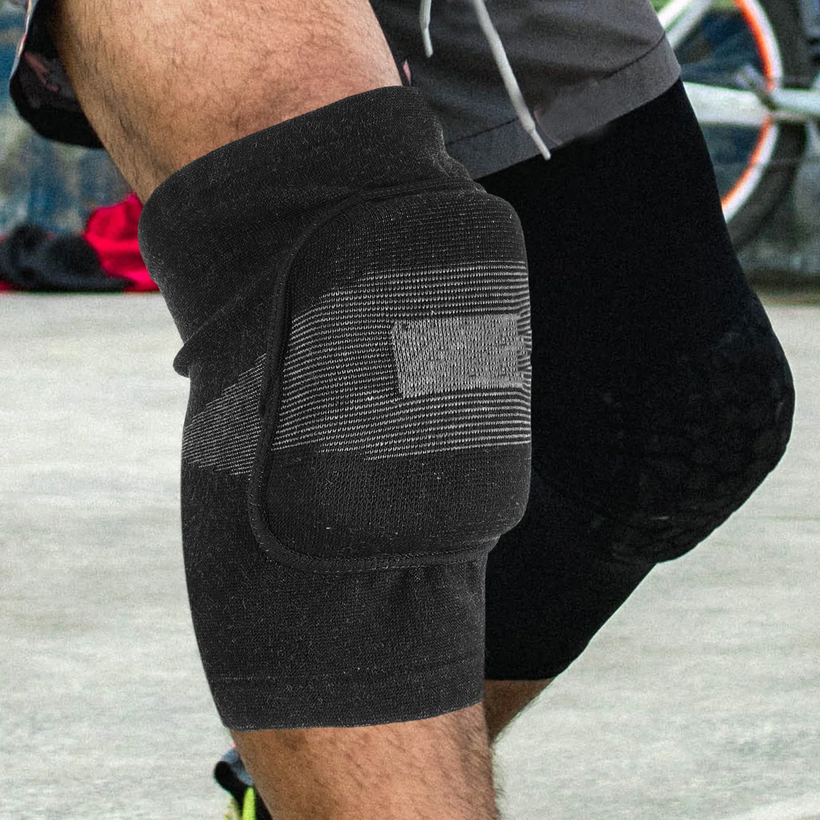 

Sports Knee Brace Thickened Sponge High Elastic Breathable Support For Running Cycling Jogging Skateboard Pads Protective