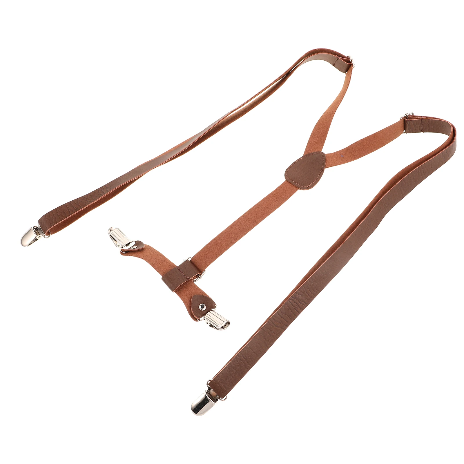

Elastic Suspender Belt Suspenders for Men Women Y Shape PU Material Heavy Duty Adjustable Clip System Pant Support Mens Jeans
