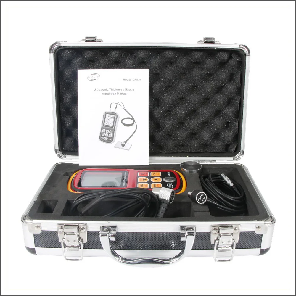 RZ Ultrasonic Thickness Gauge Digital Paint Coating Electronic Thickness Gauge Tester 1.0 To 300MM GM130 Thickness Gauges