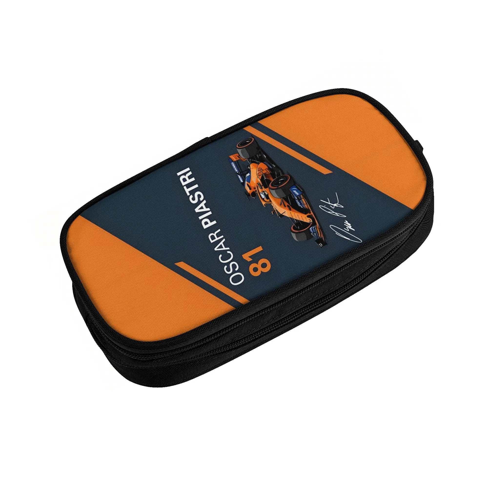 Korean O-Oscars P-Piastris Art Driver Pencil Case for Boys Girls Australian Racing  Large Storage Pen Box Bag Stationery