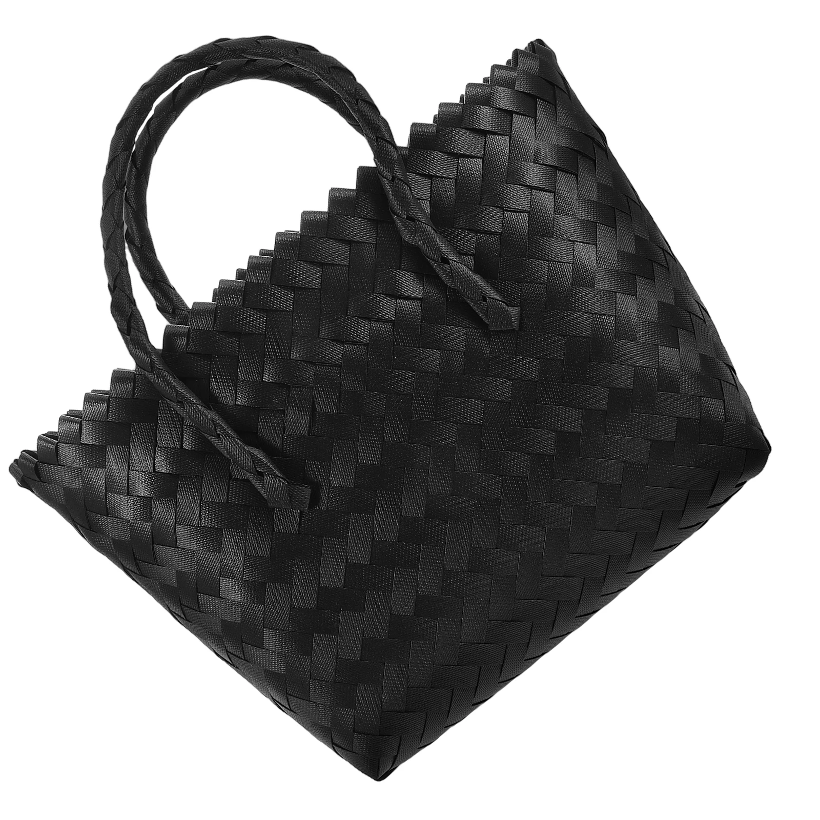 

Handwoven Rattan Tote Bag Multi Functional Straw Beach Bag For Women Grocery With Handle Picnic Sewing Storage Organizer Woven