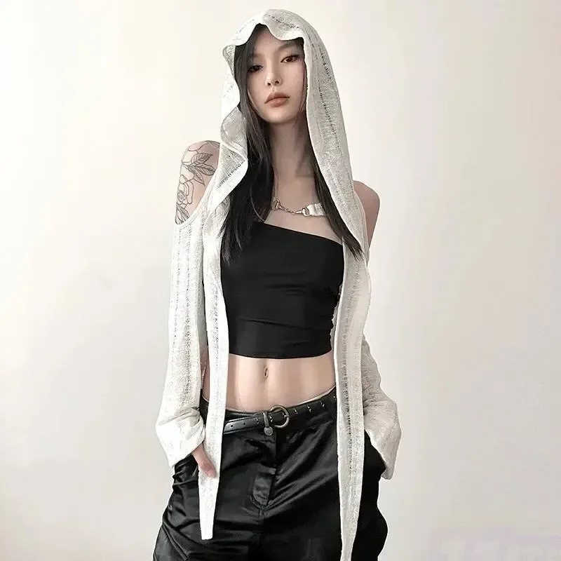 

Long Sleeve European Style Women's Clothing Hooded Cover Up Sun Protection Thin Jacket From Cross-Border Factory Outlet