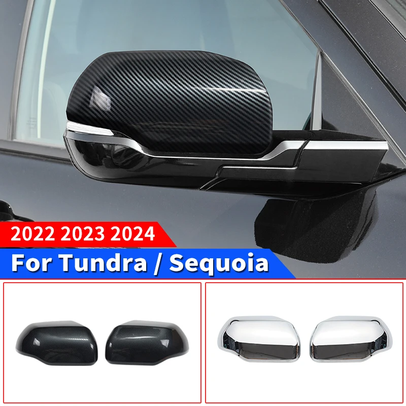 

Applicable to 2022-2024 Toyota Tundra Sequoia rearview mirror cover modification external decoration accessories upgrade