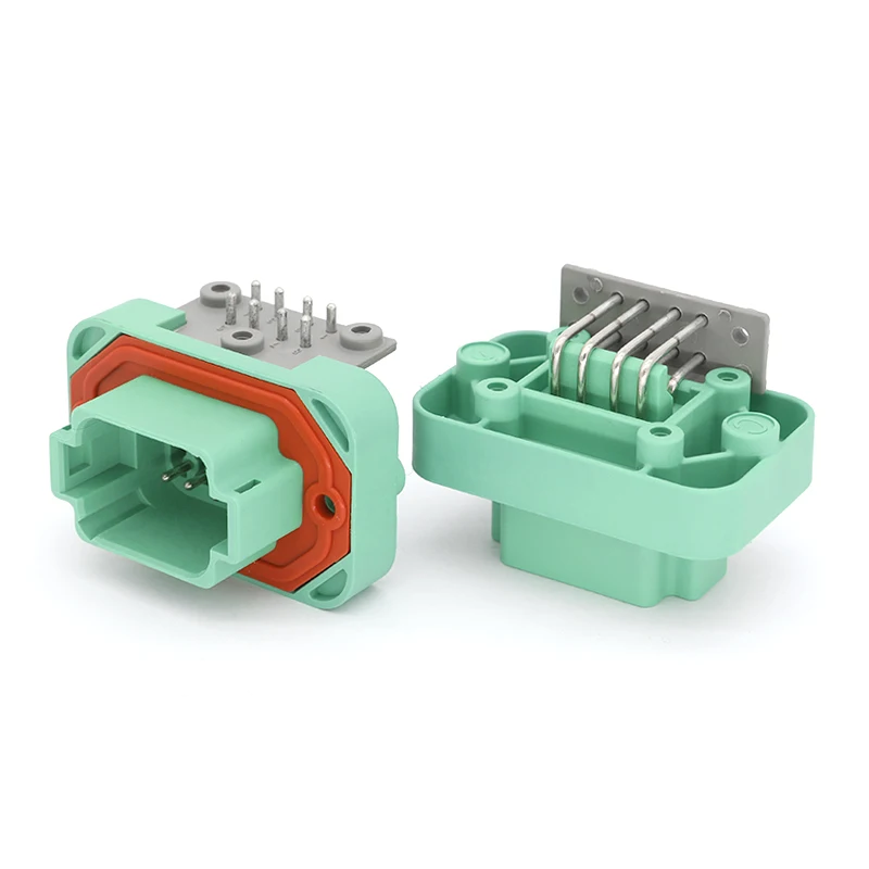 8Pin Automotive Connector, DT13-08PC Green DT Right Angle PCB Mount Header, Wire-to-Board Plug Socket