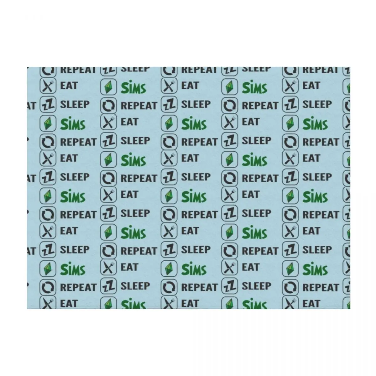 

Eat Sleep Sims RepeatThe Sims Throw Blanket Winter beds Comforter Personalized Gift Stuffeds Blankets