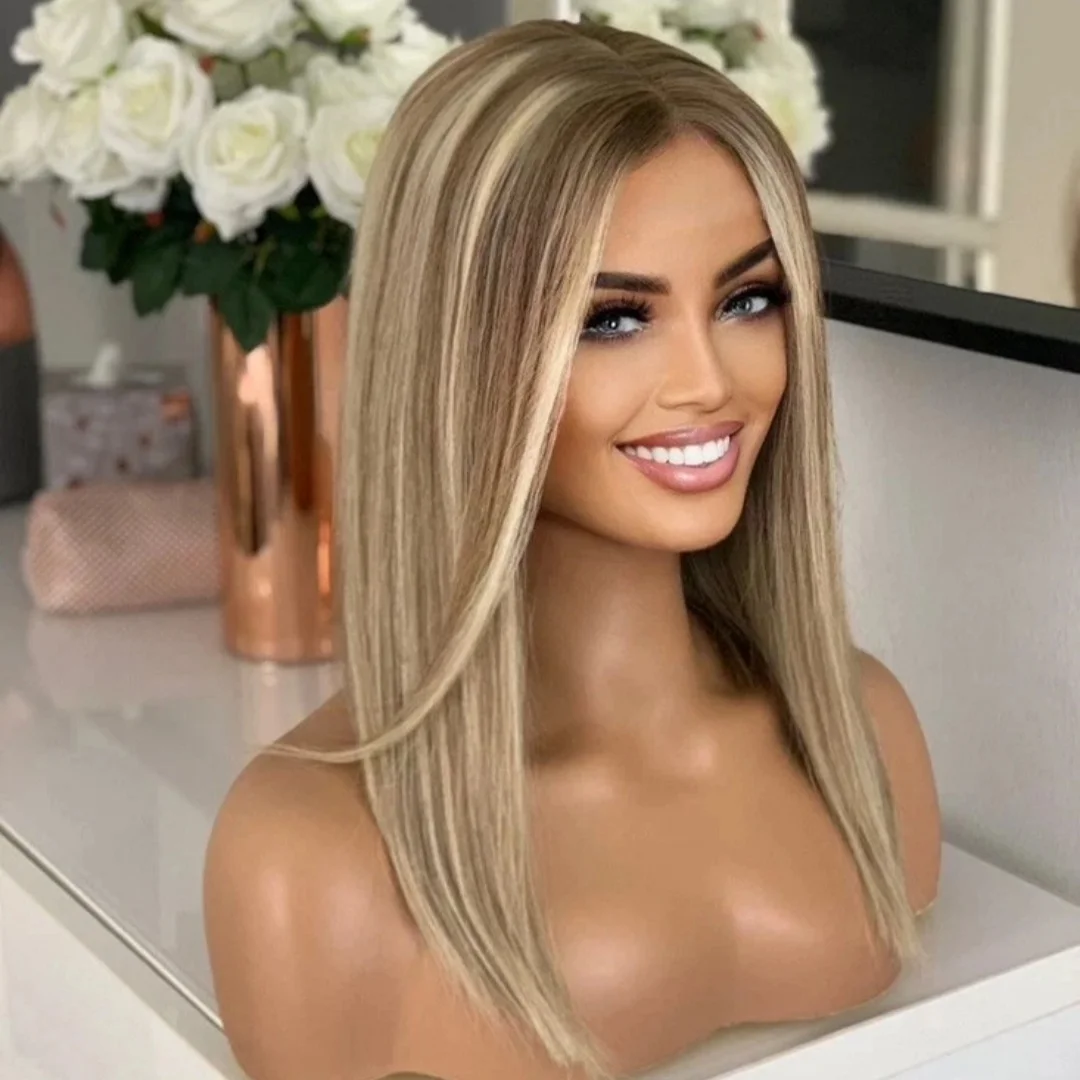 women's-wig-luxury-ash-platinum-blonde-synthetic-lace-top-wigs-natural-straight-highlight-ombre-realistic-look-brunette-fibre