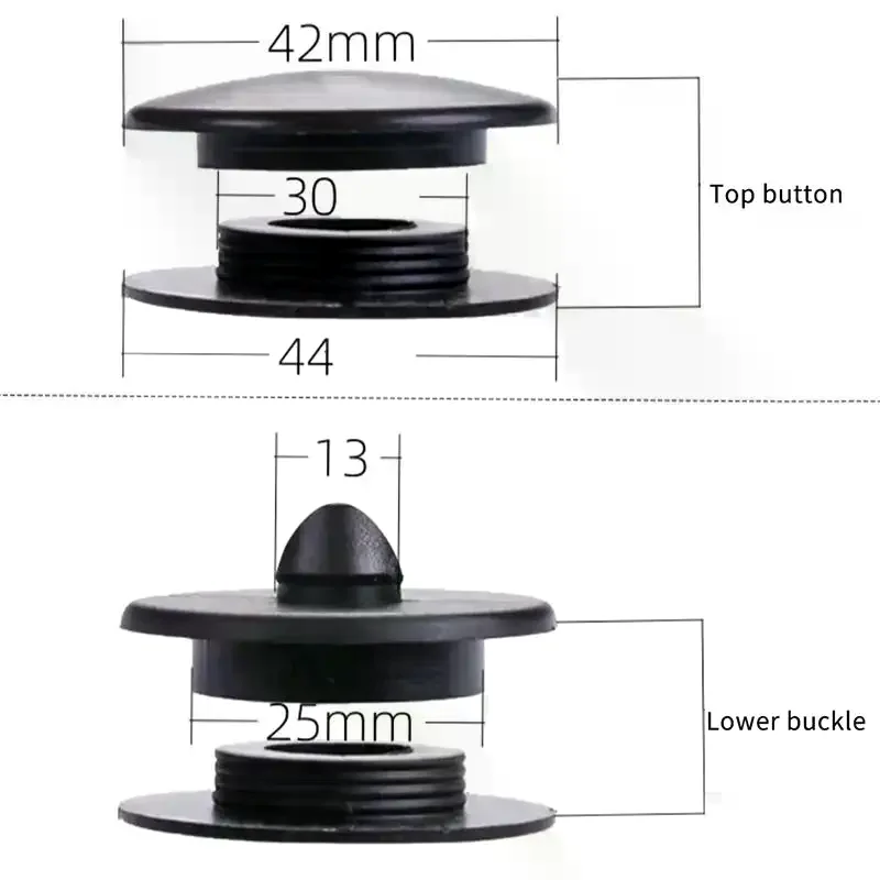 Universal Car Floor Mat Buckle Clips Dual Layer Footmat Fastener Car Accessories