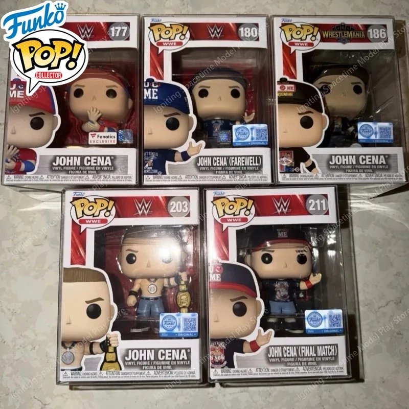 Funko Pop WWE John Cena Jey Uso Rhea Ripley #193 #194 #203 #211 Collectible Vinyl Figure Ornament For Hobby Collectors