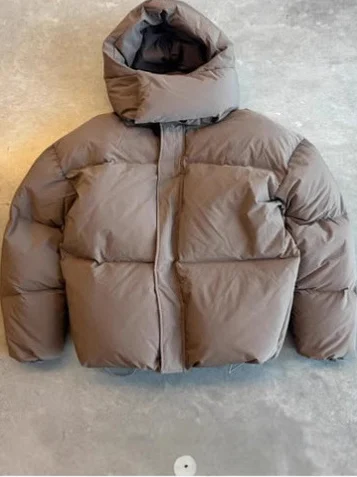 Хип-хоп Y2K Повседневное съемное теплое пальто с орсаженной шляпой Свободная посадка Длинная куртка с капюшоном для подростков Модный цвет