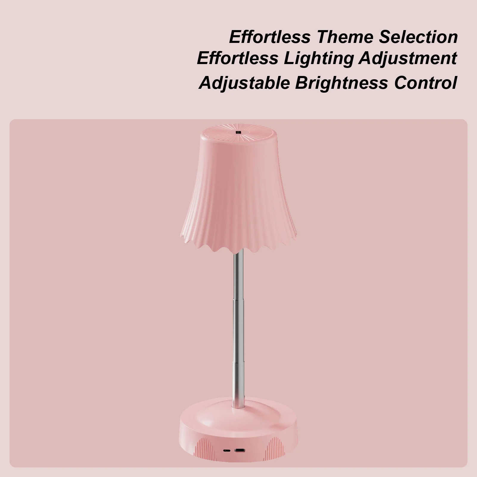 Rechargeable Desk Lamp Smart Cordless Adjustable Height Ambient Light Restaurant Table Lamp For Bedroom Restaurant Shower Living