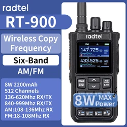 Radtel RT-900 8W 512 Channel Full band Ham Radio (No Bluetooth) Walkie Talkie Air Band Two Way Radio Station Aviation NOAA