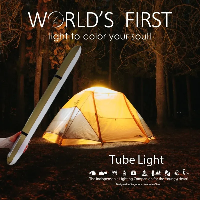 Outdoor inflatable folding light, solar charging light, camping light, USB charging handheld light for tent lighting