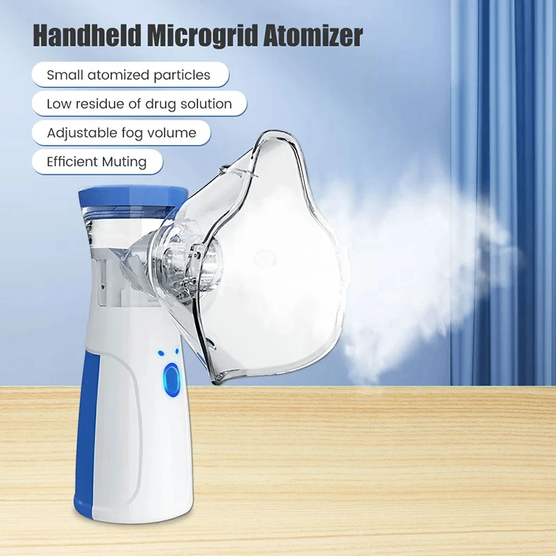 Nebulizator medyczny USB ręczny dorosłe dzieci kaszel kompresor opryskiwacz przenośny kompaktowy regulowany nebulizator domowy nebulizator