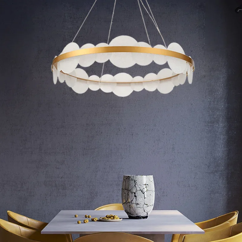 Modern Acrylic Ceiling Chandeliers for Living Room Dining Room Hanging Lamps Indoor Lighting Lustre
