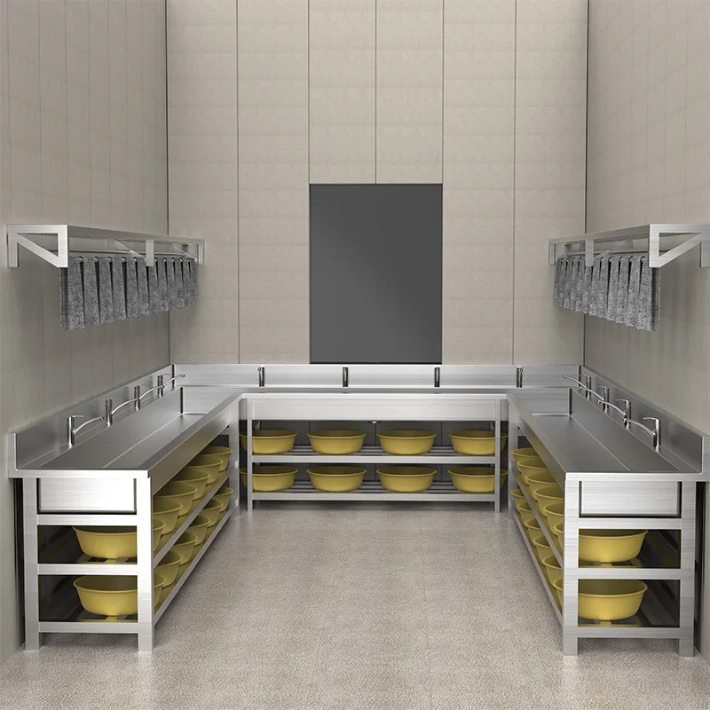 Production and supply of prison stainless steel pools, with towel racks, basin racks, thickened and easy to clean 304 stainless