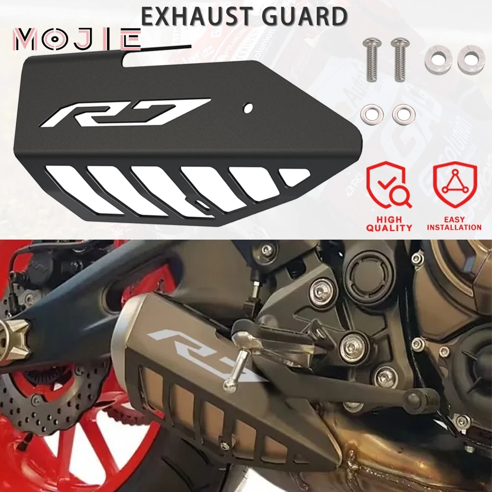 

YZF R 7 Motorcycle Motorbike Exhaust Pipe Heat Shield Cover Guard Protector Accessories FOR YAMAHA YZF R7 2022 2023