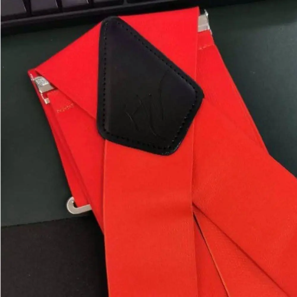 Bretelle da uomo alla moda, larghe, regolabili ed elastiche, a X, resistenti, per feste